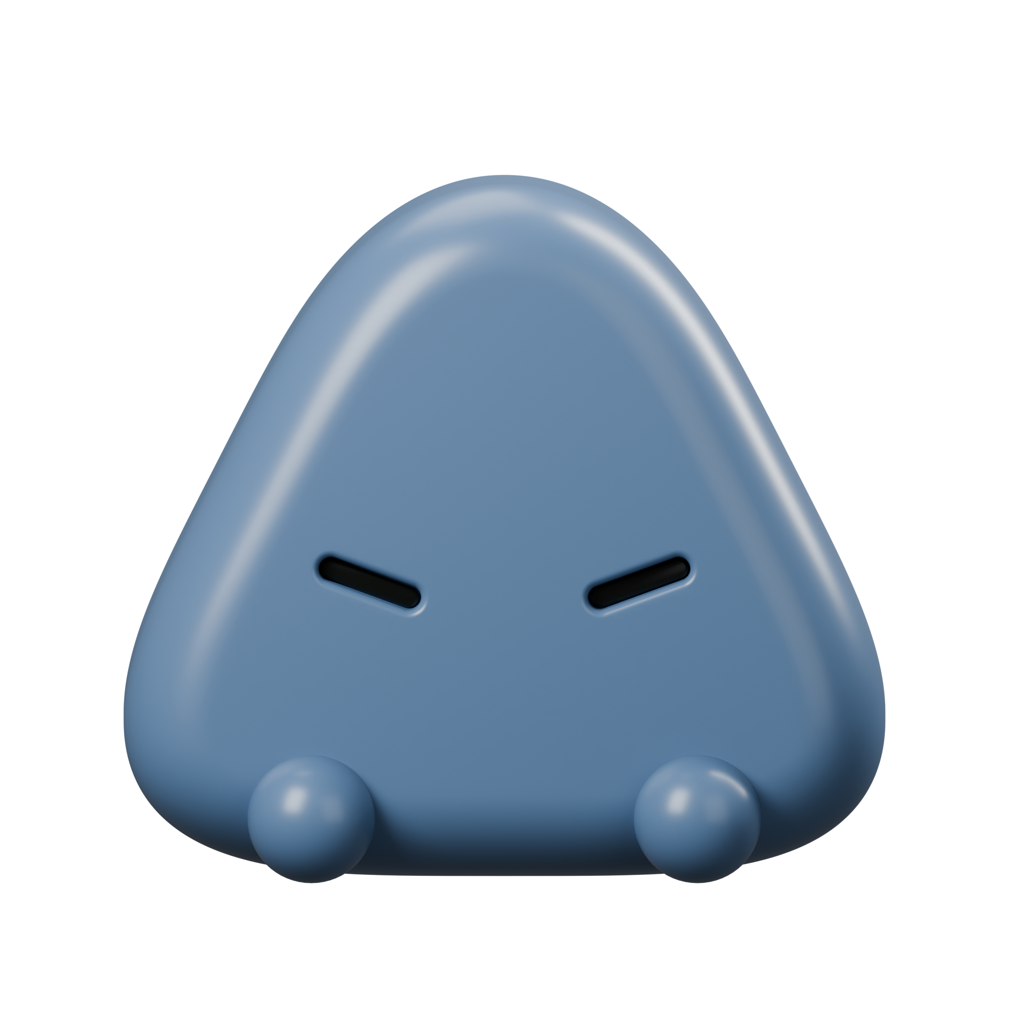 Smoky-blue Rice charm